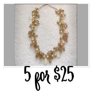 🚨CLOSET CLOSING🚨 Gold/Amber Beaded Necklace